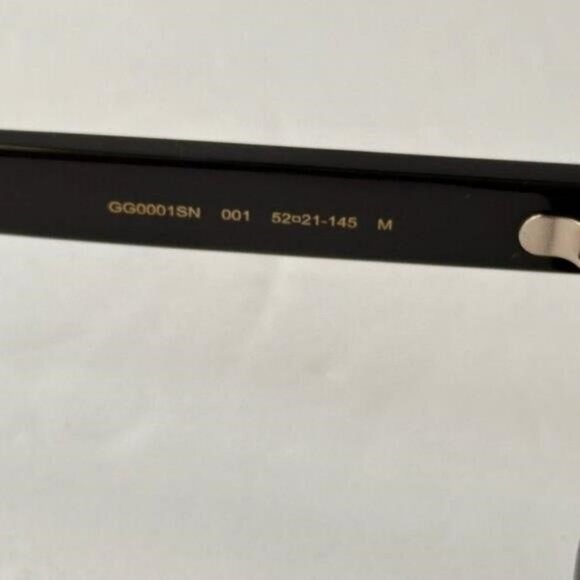 Authentic Gucci Smoke Square Men's Sunglasses GG0001SN 001 - Picture 6 of 8